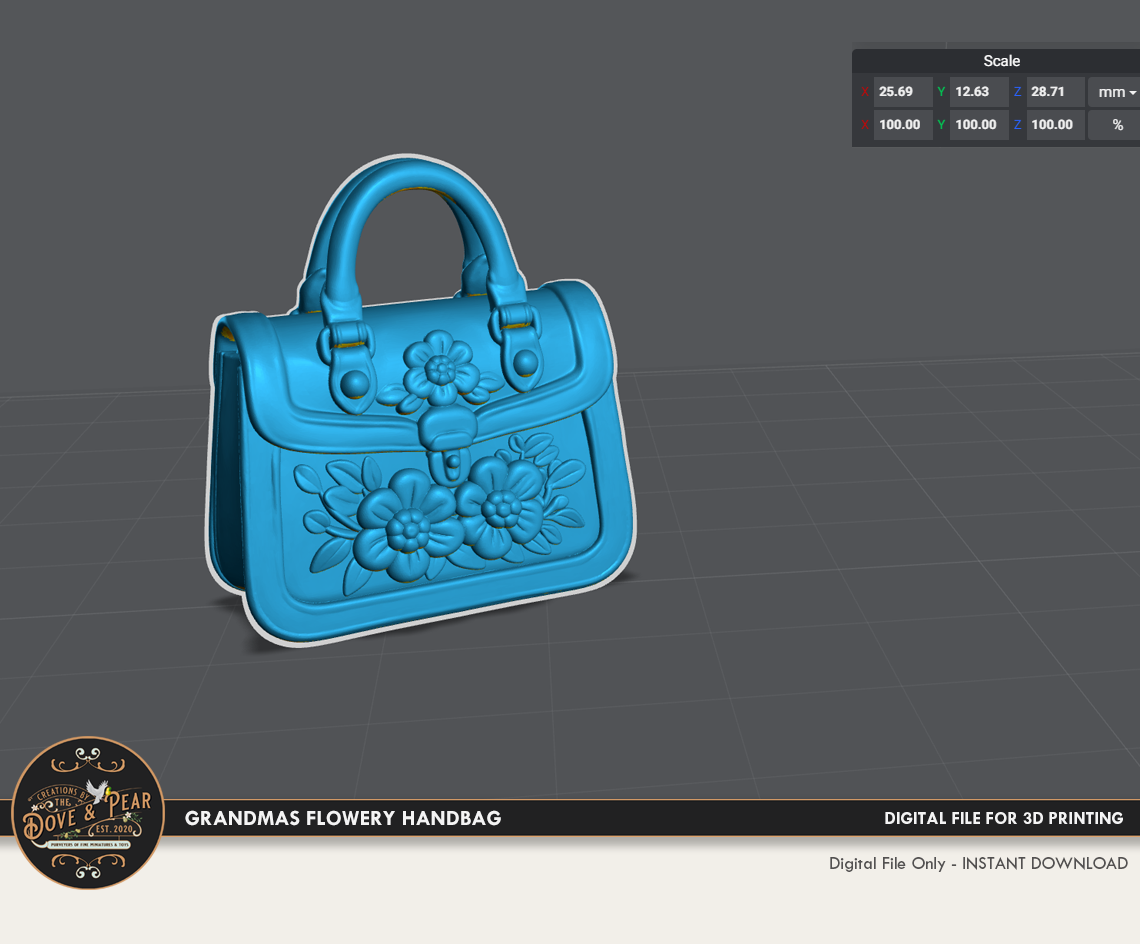 Grandmas Flowery Handbag