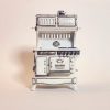 Vintage White Stove 1:12 scale miniature