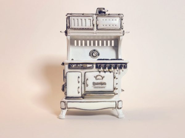 Vintage White Stove 1:12 scale miniature