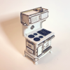 Vintage White Stove 1:12 scale miniature