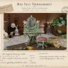 Hand-painted dressing table with mirror for 1:12 scale dollhouses by Dove & Pear. Storybook-inspired miniature appliances, fixtures, furniture and décor from Chuckleberry Town. Original Dove & Pear design.