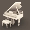 Grand Piano Archives 10 Dollhouse STL - home bedroom furniture and decor. 3D printing STL file - Storybook-inspired dollhouse miniatures, appliances furniture, décor and building supplies. Original designs by Dove & Pear.