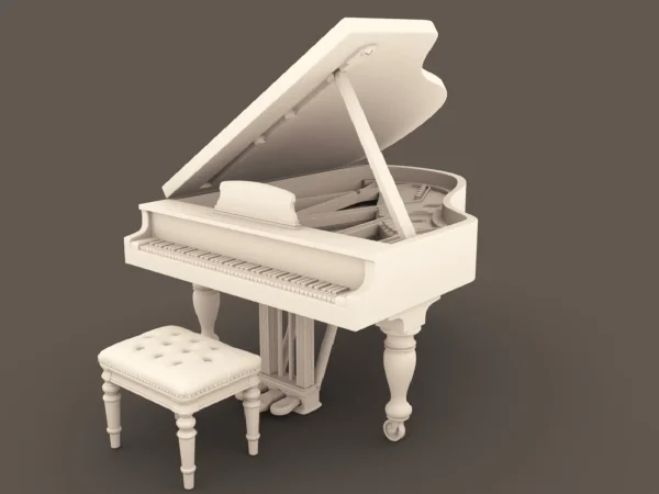Grand Piano Archives 10 Dollhouse STL - home bedroom furniture and decor. 3D printing STL file - Storybook-inspired dollhouse miniatures, appliances furniture, décor and building supplies. Original designs by Dove & Pear.