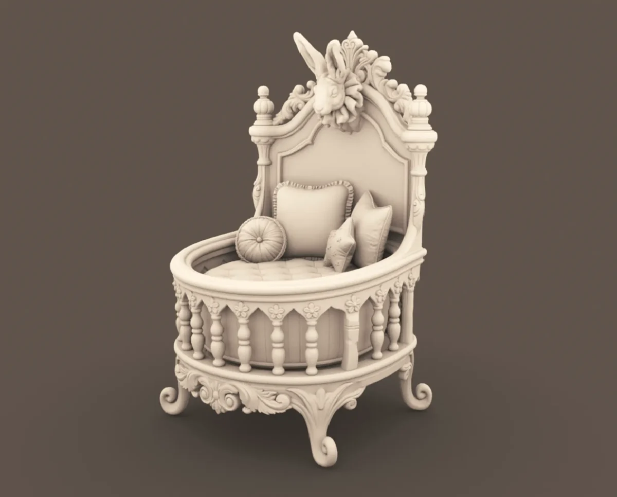 Archives 9 - Rabbit Crib Archives 9 - Rabbit Crib Dollhouse STL - home bedroom furniture and decor. 3D printing STL file - Storybook-inspired dollhouse miniatures, appliances furniture, décor and building supplies. Original designs by Dove & Pear.