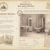 Archives 18 - Victorian Bathroom Set - Dollhouse STL Original designs by Dove & Pear. Archives 18 - Victorian Bathroom Set - Dollhouse STL - home kitchen furniture and decor. 3D printing STL file - Storybook-inspired dollhouse miniatures, appliances furniture, décor and building supplies. Original designs by Dove & Pear.