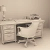Archives 23 - Executive Home Office - Dollhouse STL - home office, desk, furniture and decor. 3D printing STL file - Storybook-inspired dollhouse miniatures, appliances furniture, décor and building supplies. Original designs by Dove & Pear.