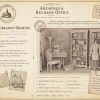 Archives 26 - Tillys Sewing Room - Dollhouse STL - craft room, desk, furniture and decor. 3D printing STL file - Storybook-inspired dollhouse miniatures, appliances furniture, décor and building supplies. Original designs by Dove & Pear.