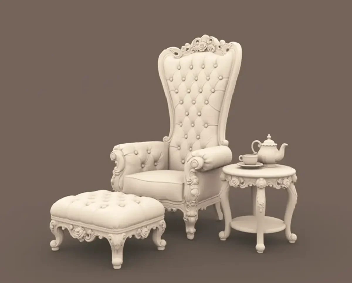 Archives 31 - Rose Tea Chair Archives 31 - Rose Tea Chair - Dollhouse STL - chair, table, ottoman and tea set 3D printing STL file - Storybook-inspired dollhouse miniatures, appliances furniture, décor and building supplies. Original designs by Dove & Pear.
