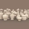 Archives 37 - Victorian Birds Vanity Set- Dollhouse STL - vanity table & stool set 3D printing STL file - Storybook-inspired dollhouse miniatures, appliances furniture, décor and building supplies. Original designs by Dove & Pear.