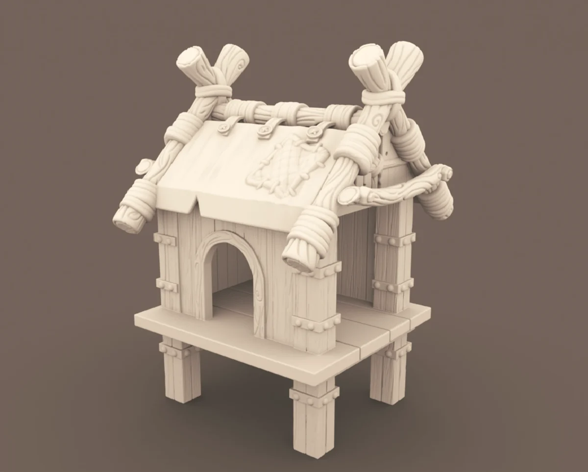 Archives_35 Rabbit Hutch Archives 35 - Rabbit Hutch 3D printing STL file - Storybook-inspired dollhouse miniatures, appliances furniture, décor and building supplies. Original designs by Dove & Pear.