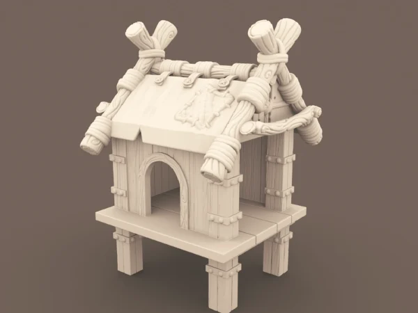 Archives_35 Rabbit Hutch Archives 35 - Rabbit Hutch 3D printing STL file - Storybook-inspired dollhouse miniatures, appliances furniture, décor and building supplies. Original designs by Dove & Pear.