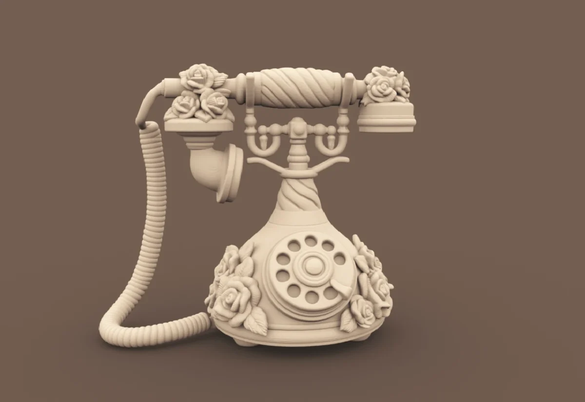 Archives 39 Victorian Telephone with Roses Archives 39 - Antique style victorian telephone with roses 3D printing STL file - Storybook-inspired dollhouse miniatures, appliances furniture, décor and building supplies. Original designs by Dove & Pear.