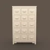 Archives 33 - Apothecary Cabinet Dollhouse STL - cabinet with 15 drawers 3D printing STL file - Storybook-inspired dollhouse miniatures, appliances furniture, décor and building supplies. Original designs by Dove & Pear.
