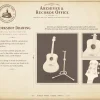 Archives 34 - Acoustic Guitar 3D printing STL file - Storybook-inspired dollhouse miniatures, appliances furniture, décor and building supplies. Original designs by Dove & Pear.