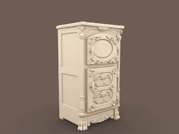 Archives 45 Ice Box Victorian Preview Archives 45 - Victorian Ice Box refrigerator with working doors - 3D printing STL file - Storybook-inspired dollhouse miniatures, appliances furniture, décor and building supplies. Original designs by Dove & Pear.
