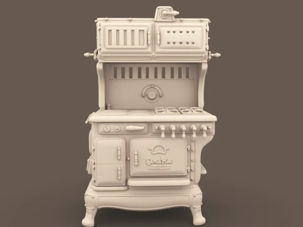 Archives50 Vintage Stove Preview Archives 50 - Vintage kitchen stove - 3D printing STL file - Storybook-inspired dollhouse miniatures, appliances furniture, décor and building supplies. Original designs by Dove & Pear.