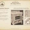 Archives 51 - Victorian kitchen stove - 3D printing STL file - Storybook-inspired dollhouse miniatures, appliances furniture, décor and building supplies. Original designs by Dove & Pear.