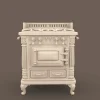 Archives 51 - Victorian kitchen stove - 3D printing STL file - Storybook-inspired dollhouse miniatures, appliances furniture, décor and building supplies. Original designs by Dove & Pear.