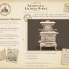 Archives 52 - Victorian kitchen stove - 3D printing STL file - Storybook-inspired dollhouse miniatures, appliances furniture, décor and building supplies. Original designs by Dove & Pear.