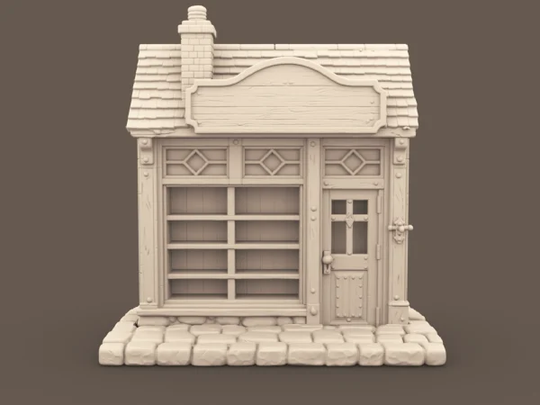 archives53 Store Front Facade Building Preview 1 Archives 53 - Little Storefront building facade - 3D printing STL file - Storybook-inspired dollhouse miniatures, appliances furniture, décor and building supplies. Original designs by Dove & Pear.