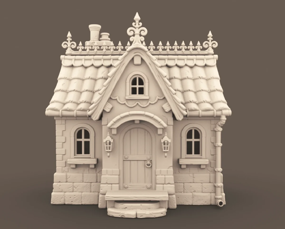 archives56 Cottage House Archives 56 - Cottage House 1:48 O scale building - 3D printing STL file - Storybook-inspired dollhouse miniatures, appliances furniture, décor and building supplies. Original designs by Dove & Pear.