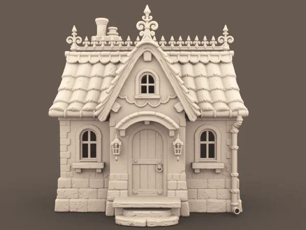archives56 Cottage House Archives 56 - Cottage House 1:48 O scale building - 3D printing STL file - Storybook-inspired dollhouse miniatures, appliances furniture, décor and building supplies. Original designs by Dove & Pear.