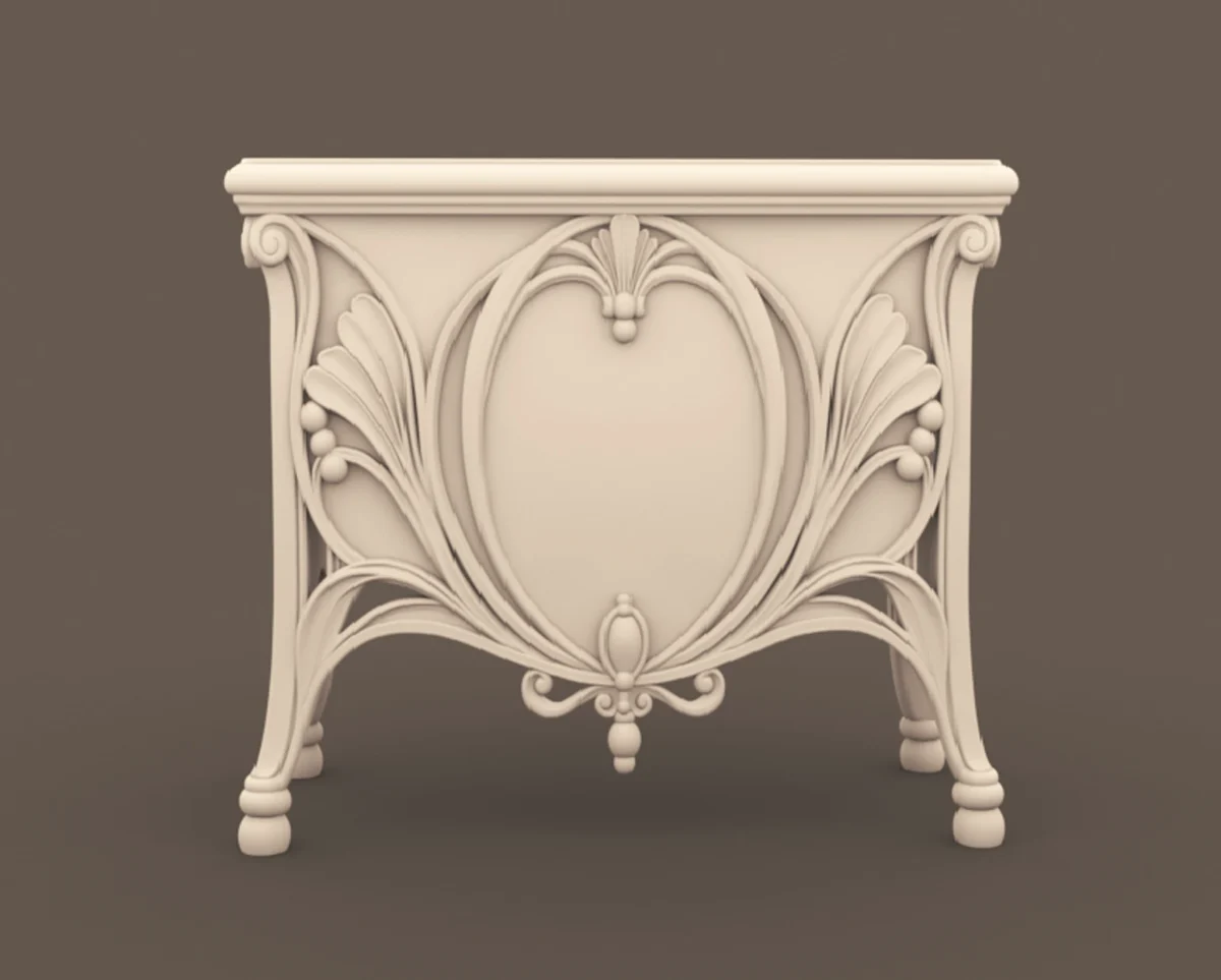 archives57 Art Deco Table Preview Archives 57 - Art Deco Table art nouveau style console table - 3D printing STL file - Storybook-inspired dollhouse miniatures, appliances furniture, décor and building supplies. Original designs by Dove & Pear.